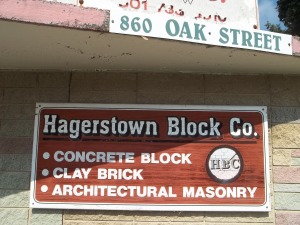 Hagerstown Block Company , Hagerstown Maryland